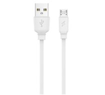 Kabelis Jellico B15 Durable-Soft Universal Micro USB to USB Data&Fast 3.1A Charger Cable 1m White