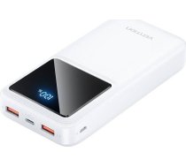 Vention Powerbank, Vention, Fhlw0, 20000mah, Micro-usb, Usb-c, 2xusb-a, 22.5w (Balts)