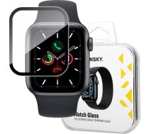 Wozinsky Wozinsky Watch Glass Hibrīda Stikls Priekš Apple Watch 6 44mm / Watch 5 44mm / Watch 4 44mm / Watch Se 44mm Melns