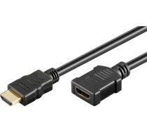 Kabelis Neutralle Pagarinātājs Kabeļu Video Hdmi M - Hdmi F, Hdmi 2.0 - Premium High Speed, 2m, Pārklāti Ar Zeltu Savienotāji, Melns