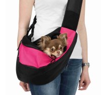Sling Front Bag, 50 × 25 × 18 cm, pink/black