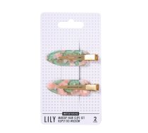 Sister Young_lily Makeup Hair Clips Set Klipes Matiem Pink Coffee 2gab