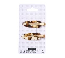 Sister Young_lily Makeup Hair Clips Set Klipes Matiem Milk Coffee 2gab