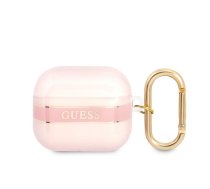 Maciņš austiņām Guess Apple Airpods 3 TPU Printed Stripe Case Pink