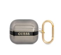 Maciņš austiņām Guess Apple Airpods 3 TPU Printed Stripe Case Black