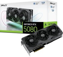Karte Grafiskā Pny Geforce Rtx 5080 Triple Fan 16gb Gddr7 Dlss4 (vcg508016tfxpb1)