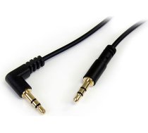 Kabelis Startech Jack 3.5mm - Jack 3.5mm 0.3m Melns (mu1mmsra)
