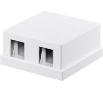 Goobay tukšs Korpuss Keystone 2-port - Umożliwia Stiprinājums Metodą Snap-in (79366)