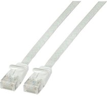 Efb Rj45 Plakans Kabelis Savienojuma U / Utp, Kat.6a, Pvc, 1m, Balts (k8107ws.1)