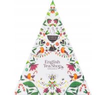 Kalendārs Adventes English Tea Shop Komplekts Herbatek Trīsstūrveida Balts 25 Piramidek Bio 50g