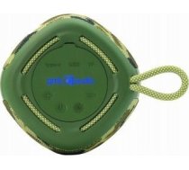 Enermax Gembird Pārnēsājams Skaļrunis Bluetooth Led Spk-bt-led-03-cm Rms 2x 5w, Iebūvēts Mikrofons, Krāsa Haki (moro), Usb, Aux, Microsd
