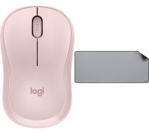 Pele Logitech M240 Silent Rozā (910-007121) + Studio Series - Mid Grey (956-000052)