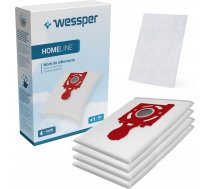 Maiss Putekļu Sūcēja Wessper Do Zelmer Jupiter Zmb03k, Iz-49.4220pf, 49.4220, Safbag Sarkans - Sintētisks 4 Gab + Filtrs