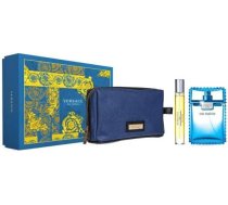 Versace Komplekts Man Eau Fraiche Edt Aerosols 100ml + Miniatura Aerosols Edt 10ml + Tualetes Piederumu Soma