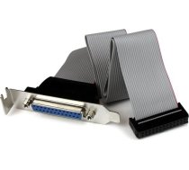 Startech Db-25 - Idc-26, 0.4m, Pelēks (plate25f16lp)