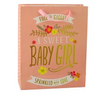 Baby Shower Birth Gift Bag For Girl 32 x 26 x 12 cm