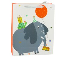 Elephant Birthday Paper Gift Bag 32 x 26 x 12cm