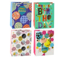 Paper Gift Bag Birthday Patterns 23 x 18 x 10.5 cm