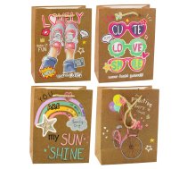 Paper Gift Bag Colorful Motifs 23 x 18 x 10.5 cm