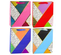 Paper Gift Bag Geometric Patterns 32 x 26 x 12 cm