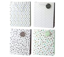 Classic Polka Dot Gift Bag with Just For You Pendant 32 x 26 x 10 cm