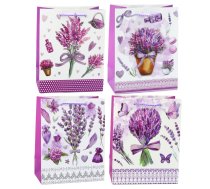 Lavender Paper Gift Bag Glitter Elements 23 x 18 x 10.5 cm