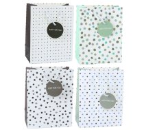 Gift Bag With Dots Inscription Just For You 23 x 18 x 10.5 cm