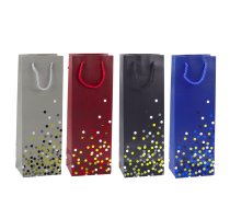 Wine Bottle Gift Bag Polka Dots 36 x 12 x 9cm
