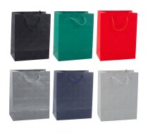 Elegant Embossed Squares Gift Bag 23 x 18 x 10.5 cm