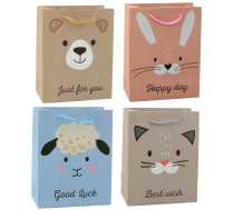 Paper Gift Bag Animals Glitter 23 x 18 x 10.5 cm