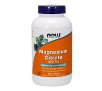 Now_magnesium Citrate Cytrynian Magnezu 200mg 250 tabletes