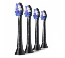 Philips Komplekts 4 Uzgaļu Sensitive Standard Hx6054/88 Melns