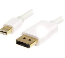 Kabelis Startech Displayport Mini - Displayport 1m Balts (mdp2dpmm1mw)