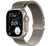 Smartwatch Apple Watch Ultra 3 Gps + Cellular 49mm Natural Titanium / Titanium Milanese Loop S Pelēks (meww4qp/a)