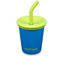 Kid Kanteen Kid Steel Cup (Kid Straw Lid), 296ml/10oz, Mykonos Blue