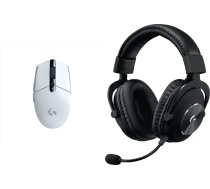 Pele Logitech G305 Lightspeed Balta (910-005291) + G Pro X Melns (981-000818)