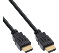 Inline® Hdmi Kabelis, Hdmi-high Speed Mit Ethernet, Stecker/stecker, Melns, 2m