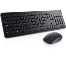 Datora tastatūra Dell Keyboard and Mouse KM3322W Keyboard and Mouse Set, Wireless, Batteries included, RU, Black
