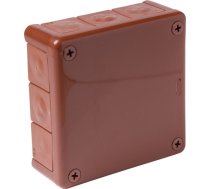 Viplast 051-02 Kārba N/t Brūna Bez Skavu Z Dławnicami Bezgwintowymi 12-wlotowa Wym/zew 118x118x46 Mm Ip55 Viplast 7304