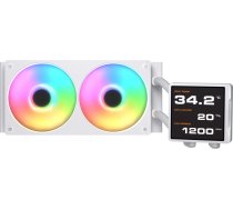 Dzesēšana ūdens Cougar Cgr-psdvprgb-w-240 Procesors Dzesētājs šķidruma All-in-one 12 Cm Balts