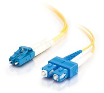 C2g Lc-sc 9/125 Os1 Duplex Singlemode Pvc Fiber Optic Cable (lszh) - Patch-kabelis - Sc Single-modus (m) Zu Lc Single-modus (m) - 2 M - Glasfaser - Duplex - 9/125 Mikrometer - Os1 - Bez Halogēna - Dzeltens