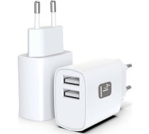 Techly Ipw-usb-12w2a Lādētājs Do Ierīču Pārnēsājamsch Austiņas, Pārnēsājams Skaļrunis, Power Bank, Viedtālrunis, Planšetdators Balts Prąd Przemienny Iekšējais