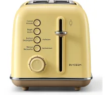 Buydeem Tosteris Na 2 Kromki, Modelis Dt620e, Krāsa Mellow Yellow, Eu