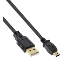 Kabelis Usb Inline Usb-a - Miniusb 1 M Melns (31810f)