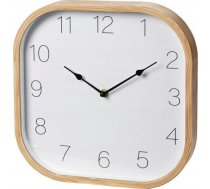 Koopman Pulkstenis Sienas Kvadrātveida Koka Balts 30cm