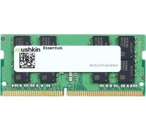 Atmiņa Portatīvajam Datoram Mushkin Essentials, Sodimm, Ddr4, 32 Gb, 3200 Mhz, Cl22 (mes4s320nf32g)