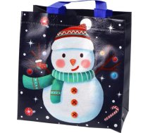 Leantoys Soma Dāvanu W Ciemnym Krāsā Motīvs Bałwana 23cm X 21,5cm X 11cm