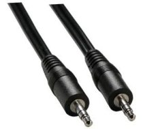 Kabelis Logo Jack 3.5mm - Jack 3.5mm 1.5m Melns (29250)