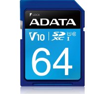 Karte Adata Premier Sdxc 64 Gb Class 10 Uhs-i/u1 V10 (asdx64guicl10r)