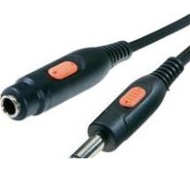 Kabelis Jack 6.3mm - Jack 6.3mm 5m Melns